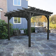 Picture of Bodhi 10’ x 10’ DIY Pergola with 4’ Weatherly Porch Swing