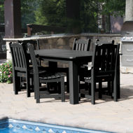 Picture of Lehigh 7pc Rectangular Outdoor Dining Set 42in x 72in - Dining Height