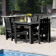 Picture of Lehigh 7pc Rectangular Outdoor Dining Set 42in x 72in - Dining Height