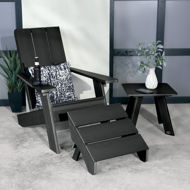 Picture of Barcelona Modern Adirondack Chair, Ottoman, and Side Table