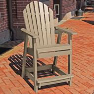 Picture of Commercial Grade Muskoka Adirondack Deck Dining Chair in Counter Height