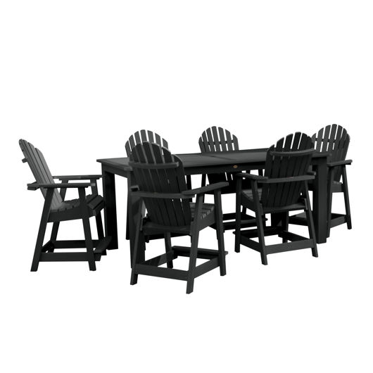 Picture of Hamilton 7pc Rectangular Outdoor Dining Set 42in x 84in - Counter Height
