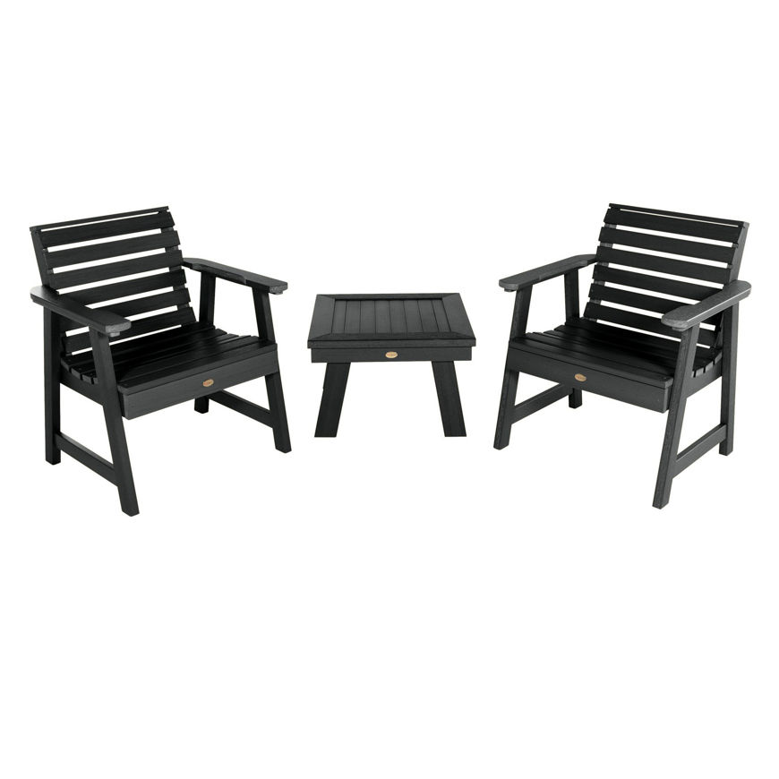 Picture of 2 Weatherly Garden Chairs with 1 Square Side Table