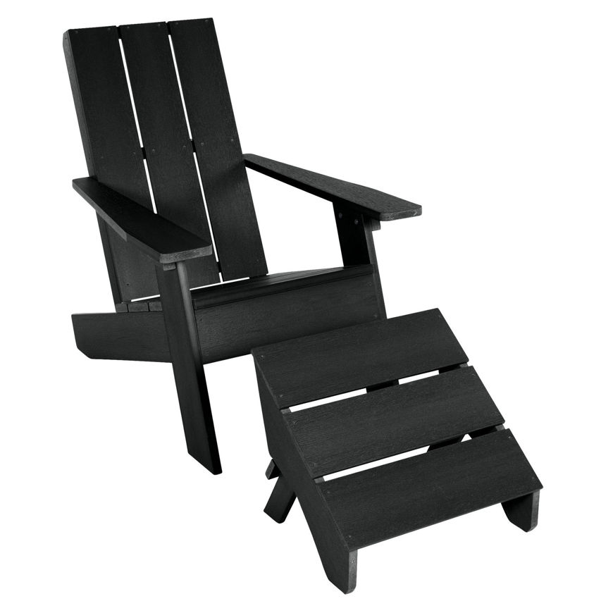 Picture of Barcelona Modern Adirondack Chair and Ottoman