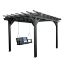 Picture of Bodhi 12’ x 12’ DIY Pergola with 4’ Lehigh Porch Swing