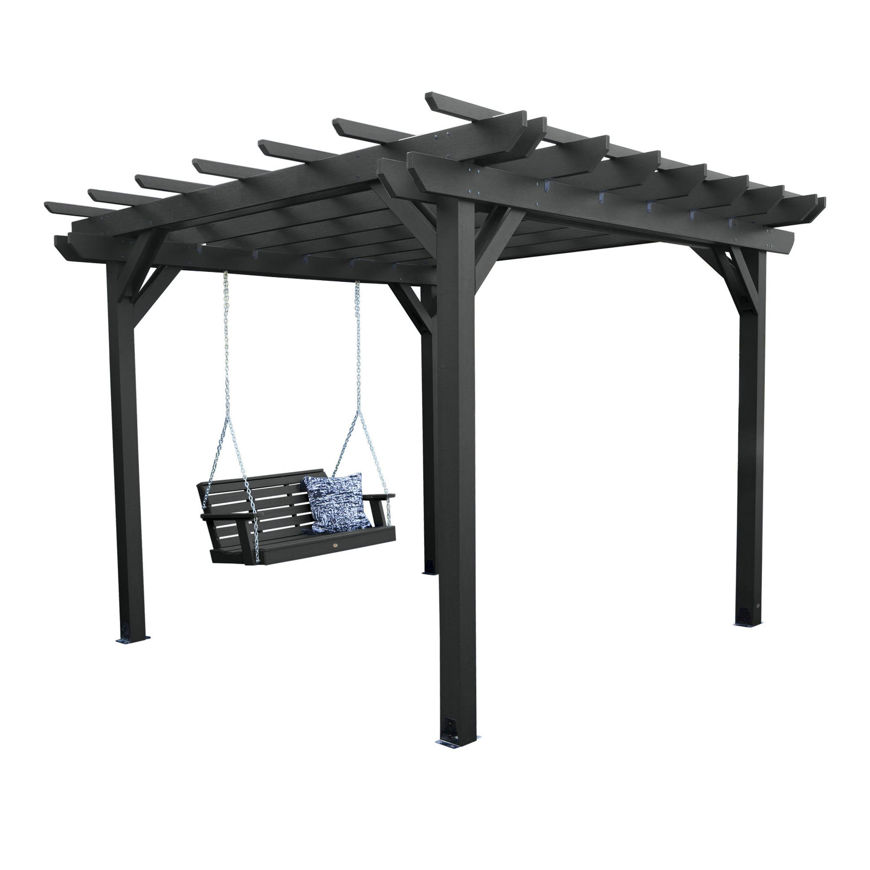 Picture of Bodhi 10’ x 12’ DIY Pergola with 4’ Weatherly Porch Swing