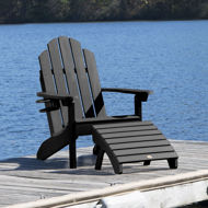Picture of Classic Westport Adirondack Chair with Cup Holder &amp; Folding Adirondack Ottoman