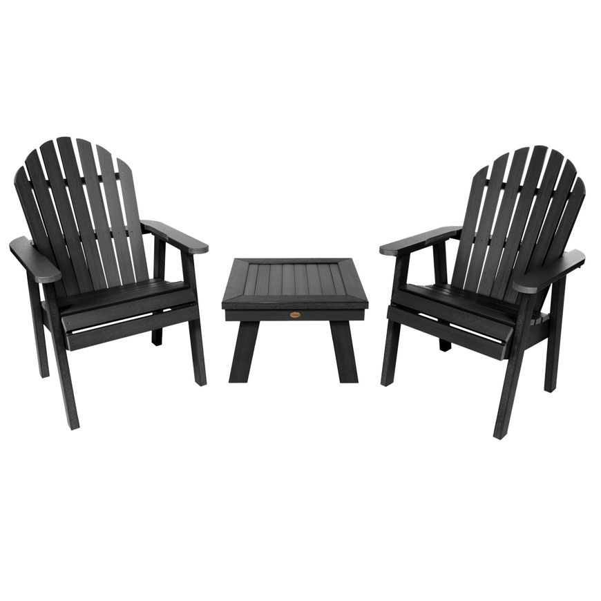 Buy 2 Hamilton Deck Chairs with Adirondack Side Table by Highwood USA