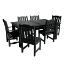 Picture of Lehigh 7pc Rectangular Outdoor Dining Set 42in x 84in - Dining Height