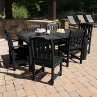 Picture of Lehigh 7pc Rectangular Outdoor Dining Set 42in x 84in - Dining Height