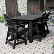 Picture of Hamilton 7pc Rectangular Outdoor Dining Set 42in x 72in - Counter Height