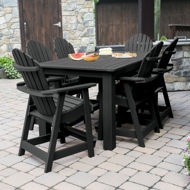 Picture of Hamilton 7pc Rectangular Outdoor Dining Set 42in x 72in - Counter Height