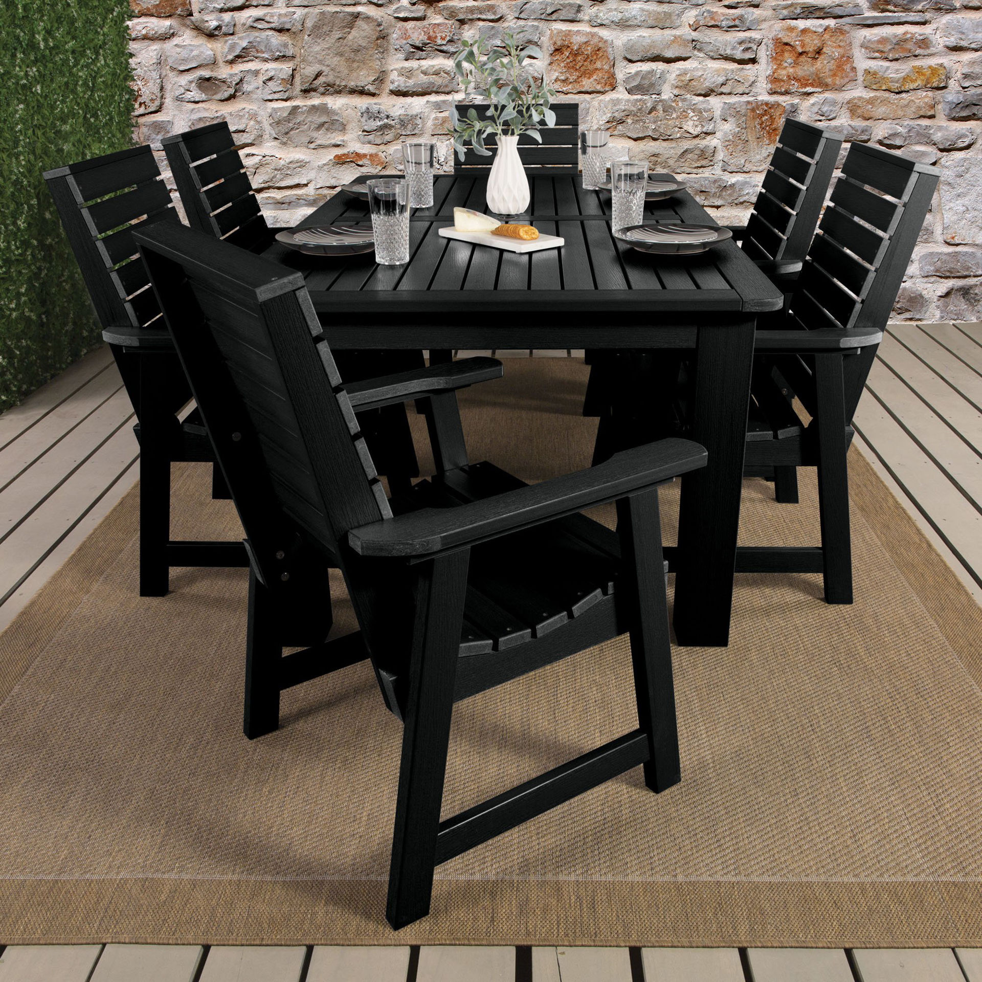 Buy Weatherly 7pc Rectangular Dining Set 42in x 72in Dining Height by
