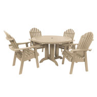 Picture of Commercial Grade 5 Pc Muskoka Adirondack Dining Set with 48” Table