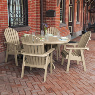 Picture of Commercial Grade 5 Pc Muskoka Adirondack Dining Set with 48” Table