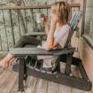 1 Hamilton Folding & Reclining Adirondack Chair with 1 Adirondack Laptop/Reading Table
