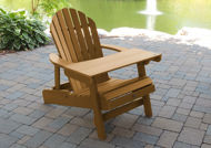 1 Hamilton Folding & Reclining Adirondack Chair with 1 Adirondack Laptop/Reading Table