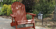 1 King Hamilton Folding and Reclining Adirondack Chair with 1 Easy-add Cup Holder