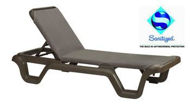 Picture of Grosfillex MARINA Sling Chaise Without Arms Shipped in Packs of 14