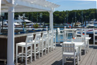 seaside mad bar chair and wicker bar chairs