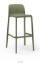Nardi Lido Fiberglass Resin Stackable Outdoor Patio Bar Stool x 4