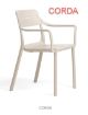 NARDI CASSIA DINING ARM CHAIR CORDA