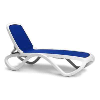 blue chaise